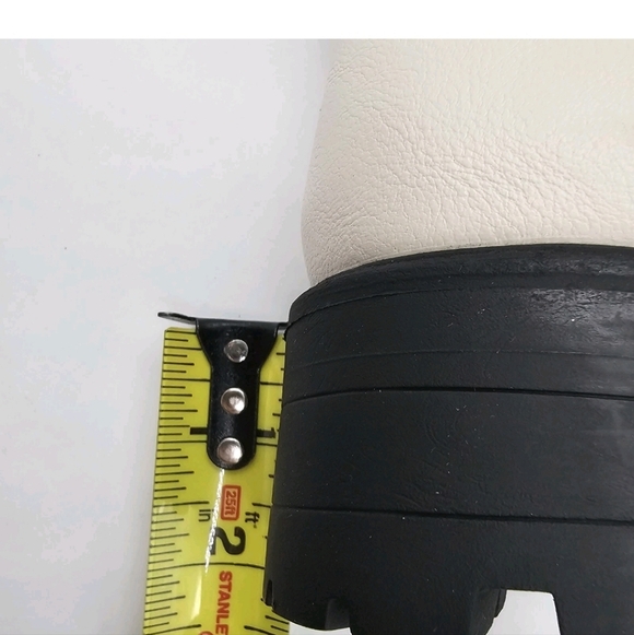 New York And Company Allie White Block Heel Lug Sole Ankle Boots Size 10 - Picture 8 of 13